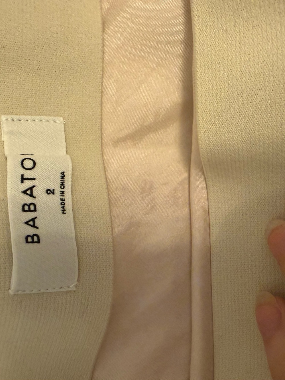 Babaton Satin A-Line Midi Skirt in Pale Blush - Picture 3 of 3
